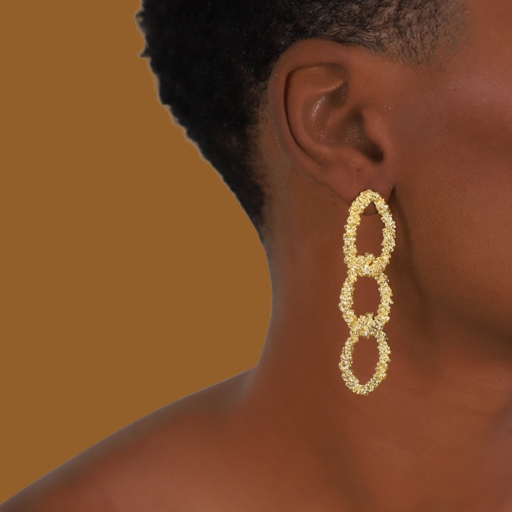 Ben Triple Earrings